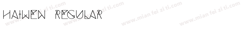 HAIWEN Regular字体转换